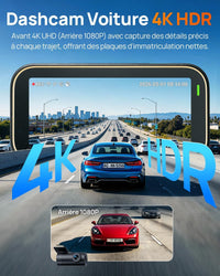 Pack 70mai A810 Lite 4K HDR | Dashcam Avant + Arrière