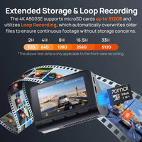 Dash Cam A800SE 4K HDR