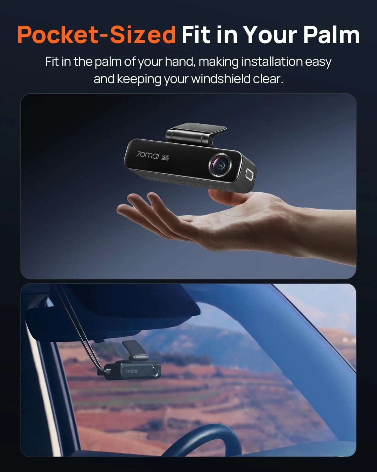 Dash Cam M800 4K HDR
