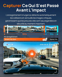 Pack 70mai A810 Lite 4K HDR | Dashcam Avant + Arrière