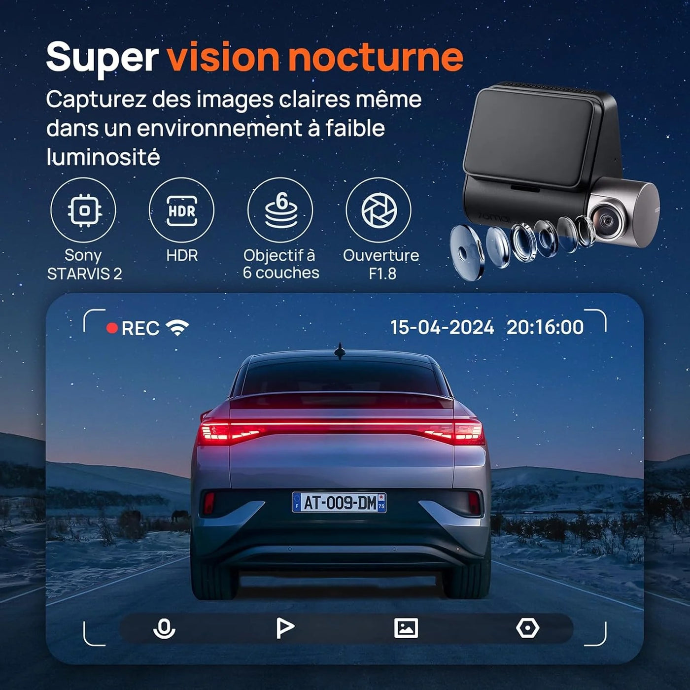 Dash Cam A510 2.7K HDR