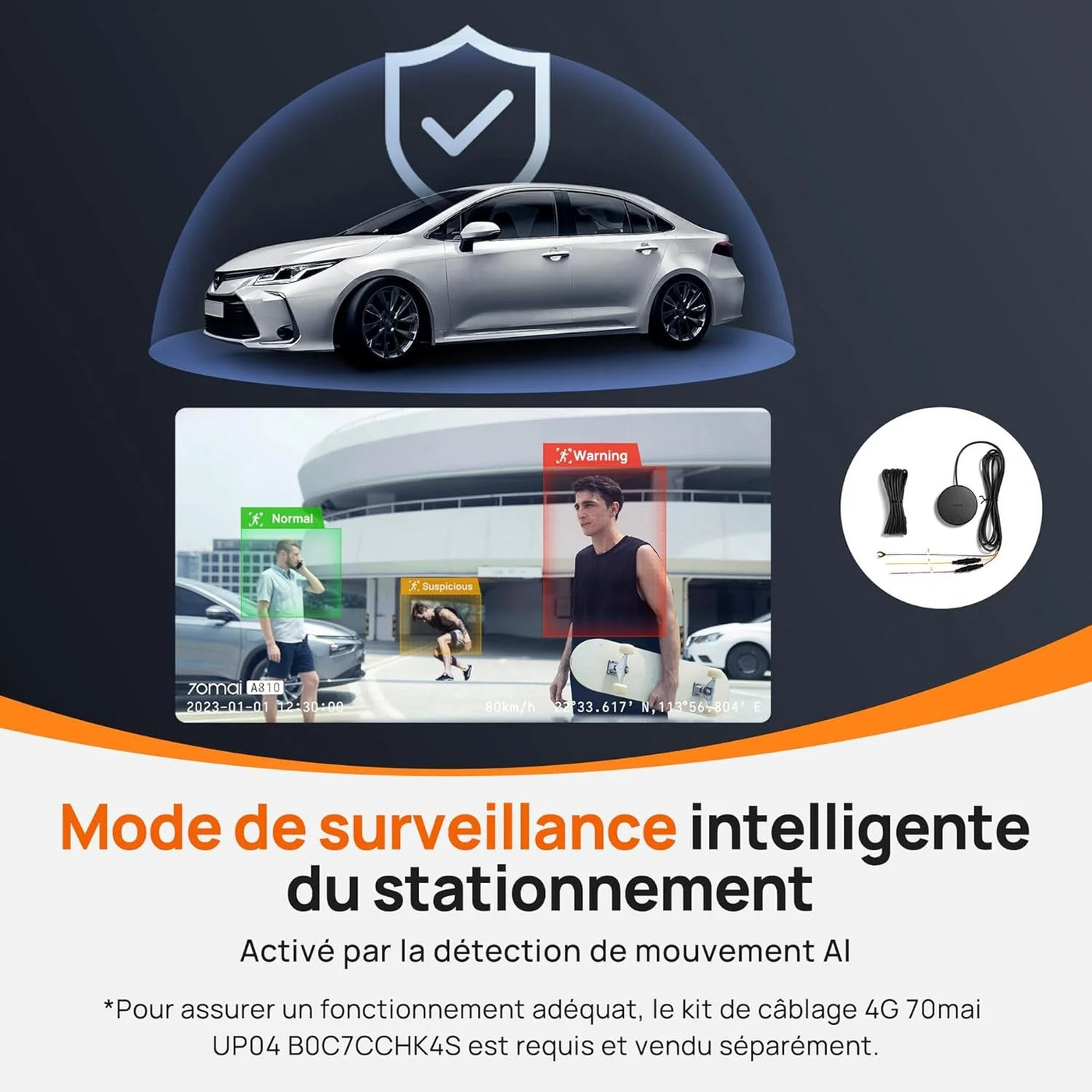 Dash Cam A810 4K HDR