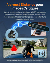 Pack 70mai A810 Lite 4K HDR | Dashcam Avant + Arrière