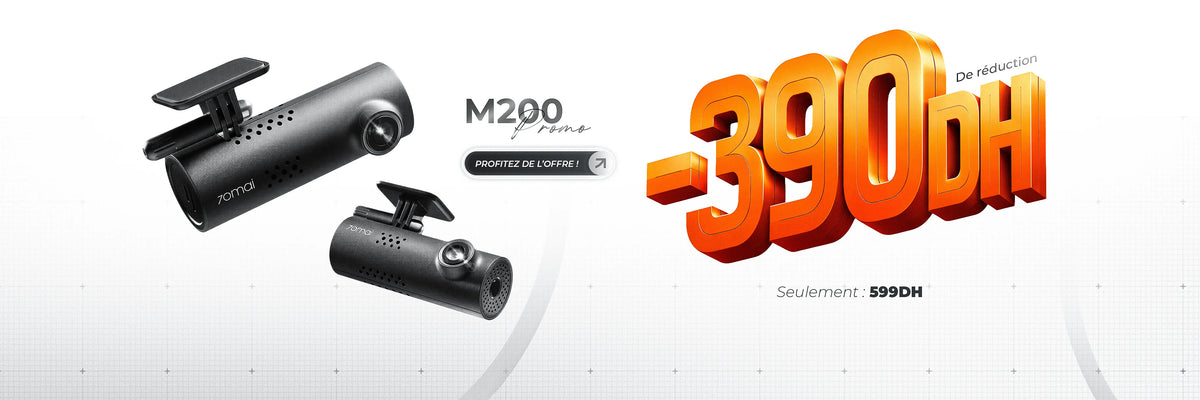 70mai M200 dashcam à 599 DH au lieu de 989 DH