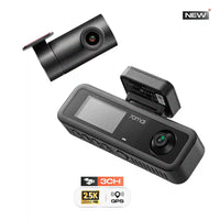70mai Dash Cam T400 – Triple caméra 2.5K HDR 360° (Avant, Intérieur & Arrière)
