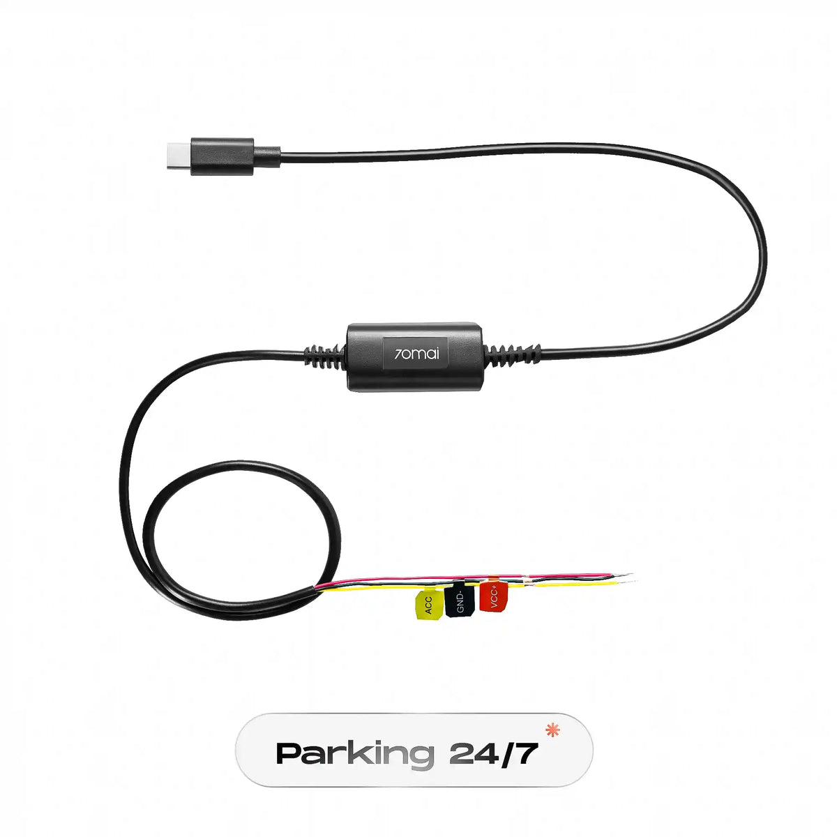 70mai Hardwire Kit UP03 Type-C – Mode Parking 24/7 + Protection Batterie pour Dashcam