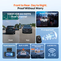 Pack 70mai Dash Cam A210 Set 1080P HDR GPS