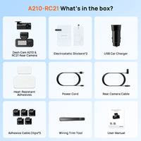 Pack 70mai Dash Cam A210 Set 1080P HDR GPS