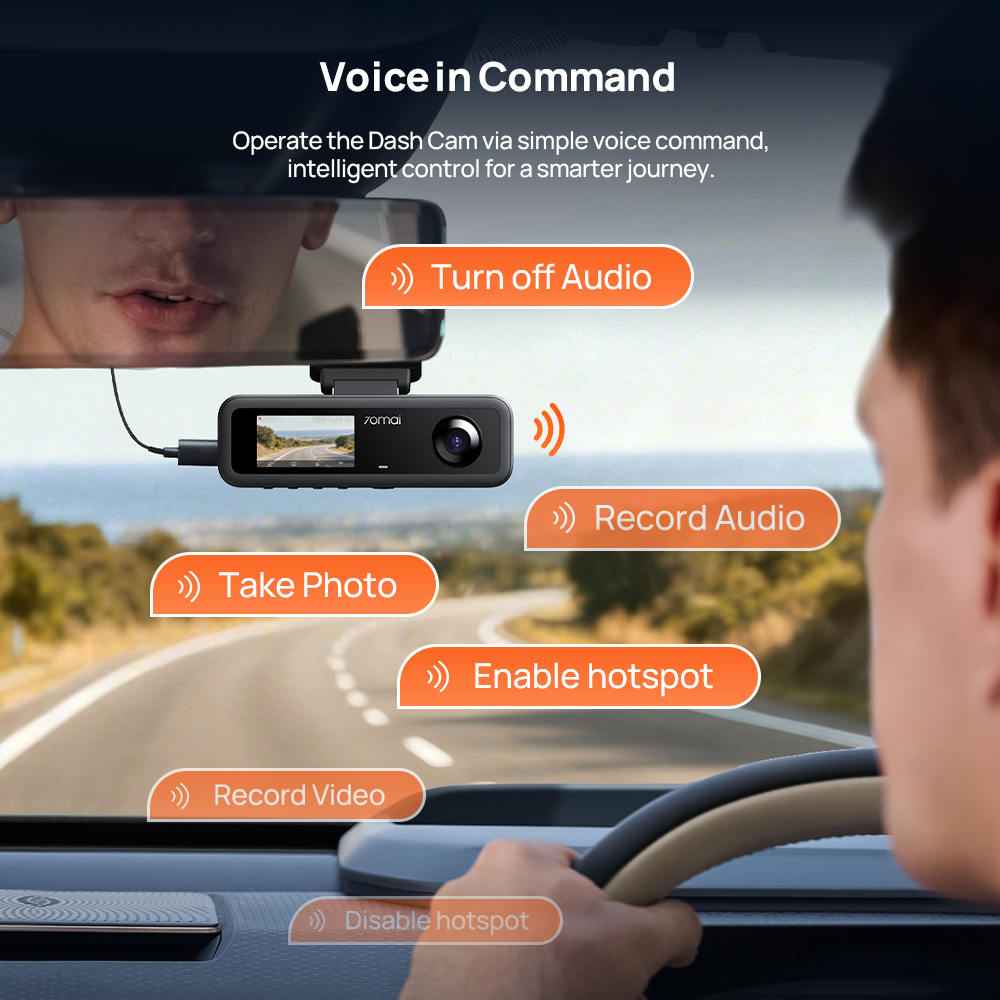 70mai Dash Cam T400 2.5K HDR 360°